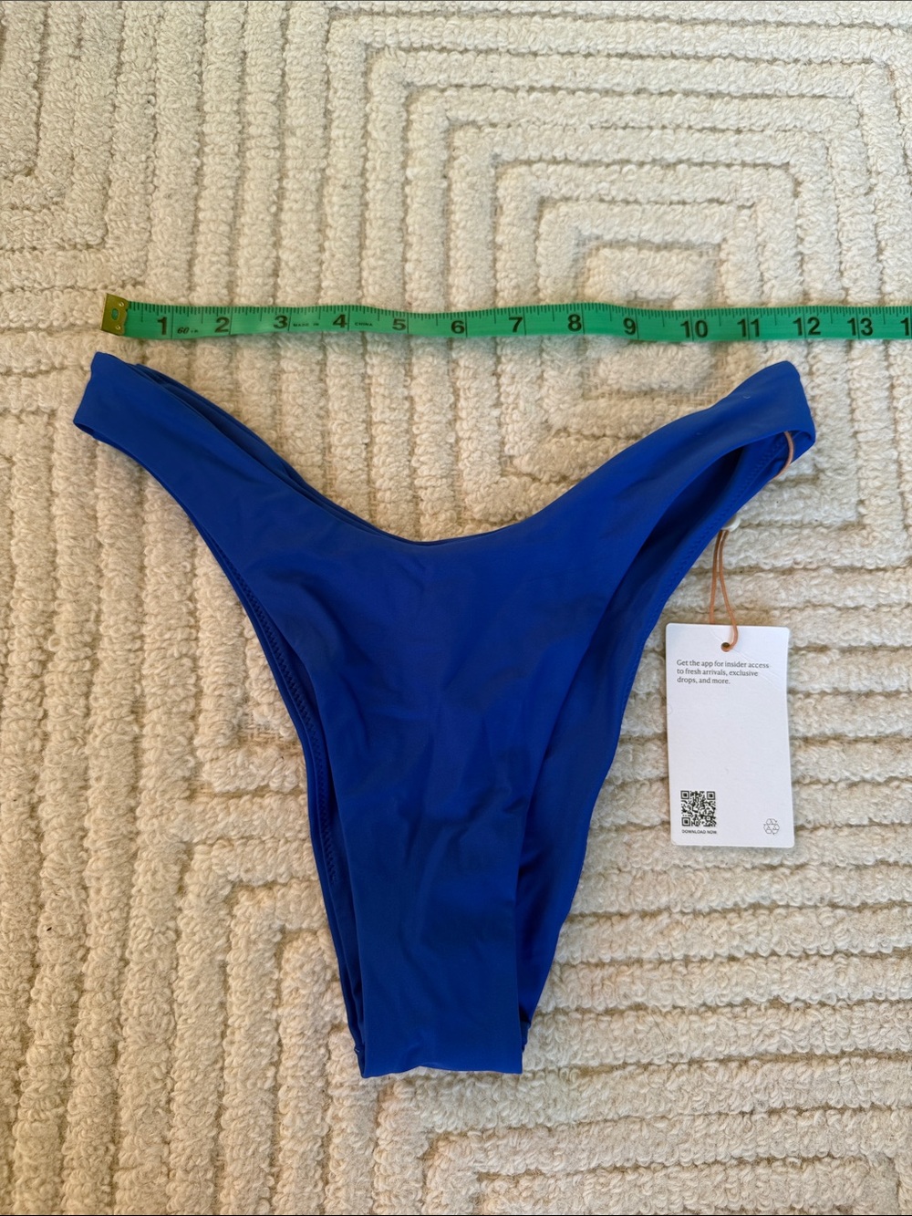 NWT Quince V Leg High Cut Bikini Bottom XS